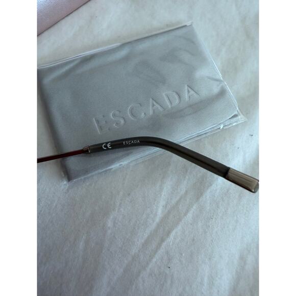 New Escada Women\'s Polarized Rose Gold Square Sunglasses
